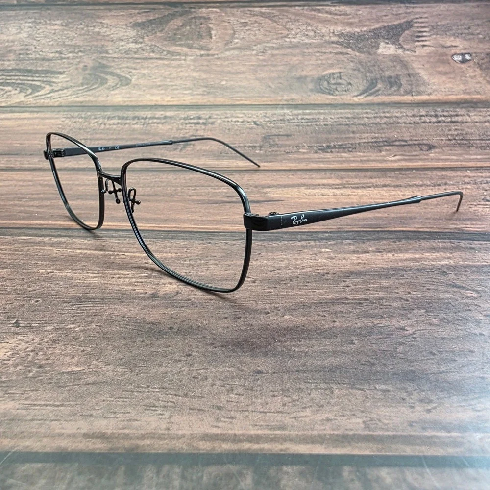 Ray-Ban RB 6336M 2503 Matte Black Rectangular Eyeglasses 53-16-140*READ*
